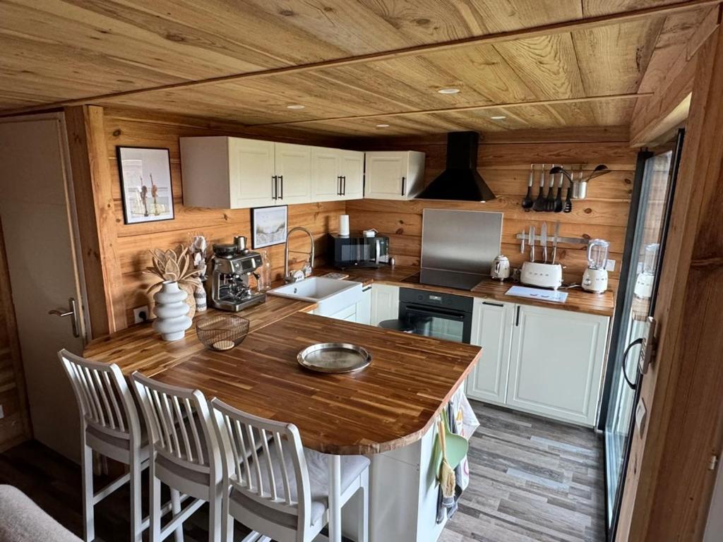 Chalet Et Jaccuzy Sur La Plage Biscarrosse Bagian luar foto
